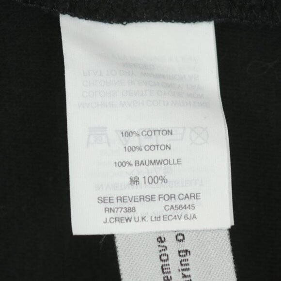 Madewell Women's XS Black Textured V-Neck 3/4 Sleeve Tie Hem Blouse - Picture 9 of 10